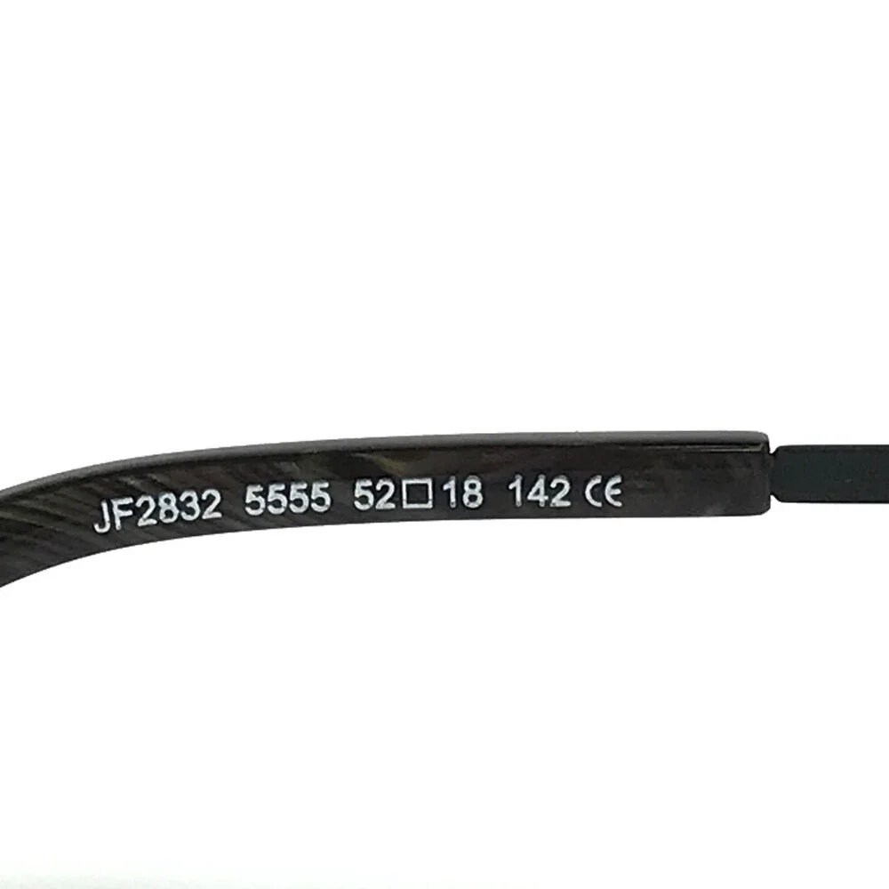 J.F. Rey Eyeglasses Frames JF2832 5555 Black Gold Cat Eye Wire Rim 52-18-142